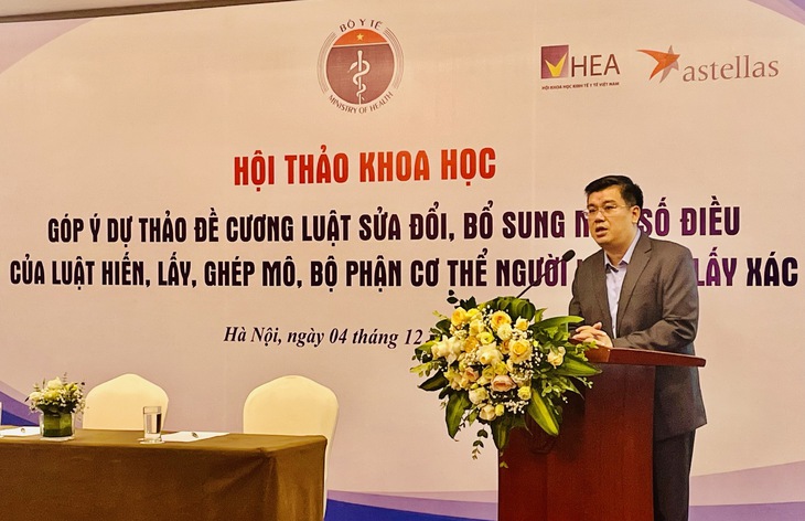 Đề xuất nên có Ngày hiến tạng Việt Nam, tặng thẻ BHYT cho gia đình người hiến mô tạng- Ảnh 1. Đề xuất nên có Ngày hiến tạng Việt Nam, tặng thẻ BHYT cho gia đình người hiến mô tạng- Ảnh 1.