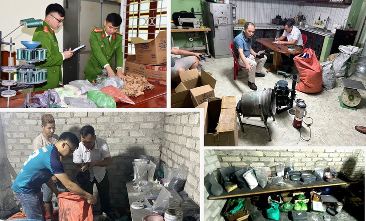 Xây hầm bí mật để sản xuất pháo trái phép- Ảnh 2.
