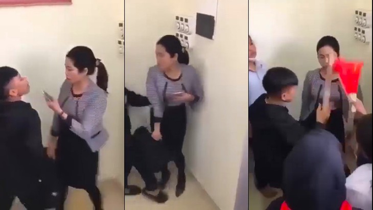 Xôn xao clip nữ giáo viên bị nhóm học sinh dồn vào góc lớp chửi bới gây phẫn nộ- Ảnh 1. Xôn xao clip nữ giáo viên bị nhóm học sinh dồn vào góc lớp chửi bới gây phẫn nộ- Ảnh 1.