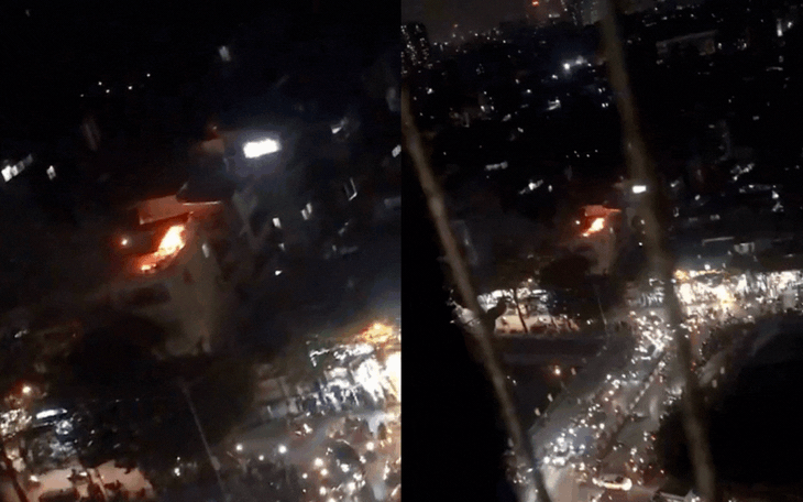 Video 2 vụ cháy ở quận Thanh Xuân và Hoàng Mai chiều tối 8/12