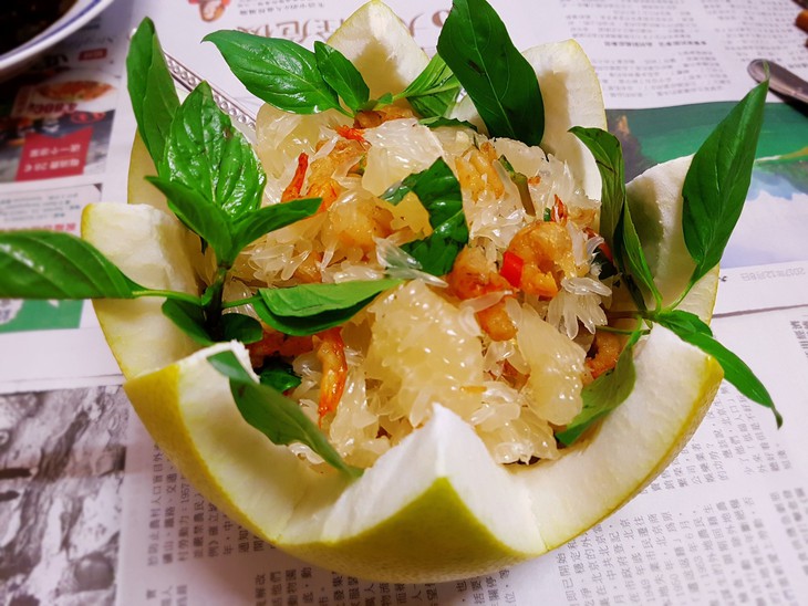 Tôm khô cũng làm được món gỏi bưởi chua ngọt, giòn ngon cực kỳ hấp dẫn - Ảnh 3.