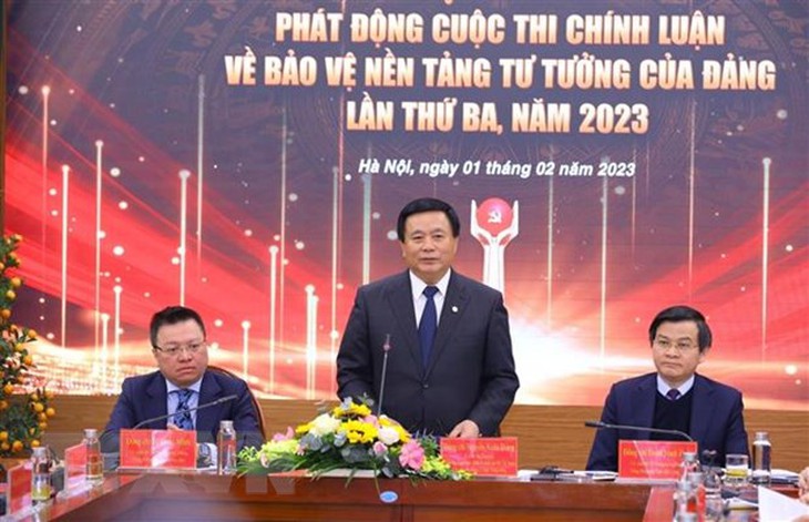 Phát động cuộc thi chính luận về bảo vệ nền tảng tư tưởng của Đảng - Ảnh 1.