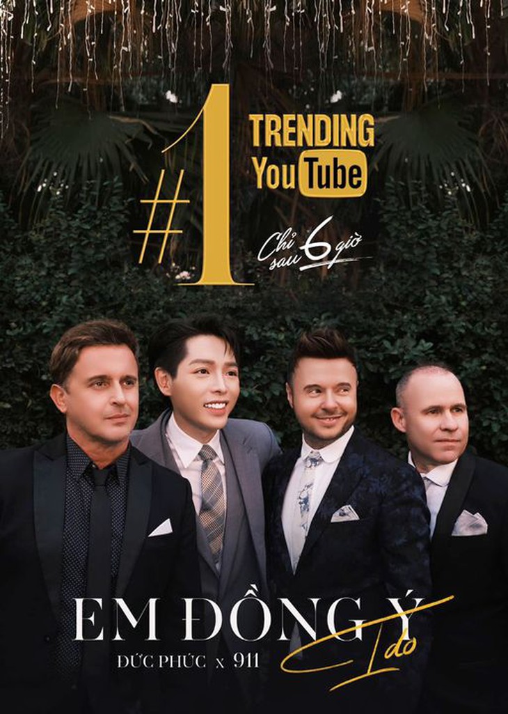 "Em đồng ý" của Đức Phúc và 911 đạt top 1 trending Youtube chỉ sau 6h ra mắt - Ảnh 1.