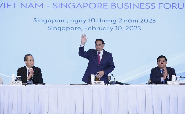 Thủ tướng Phạm Minh Chính dự Diễn đàn Doanh nghiệp Việt Nam-Singapore - Ảnh 1. Thủ tướng Phạm Minh Chính dự Diễn đàn Doanh nghiệp Việt Nam-Singapore - Ảnh 1.