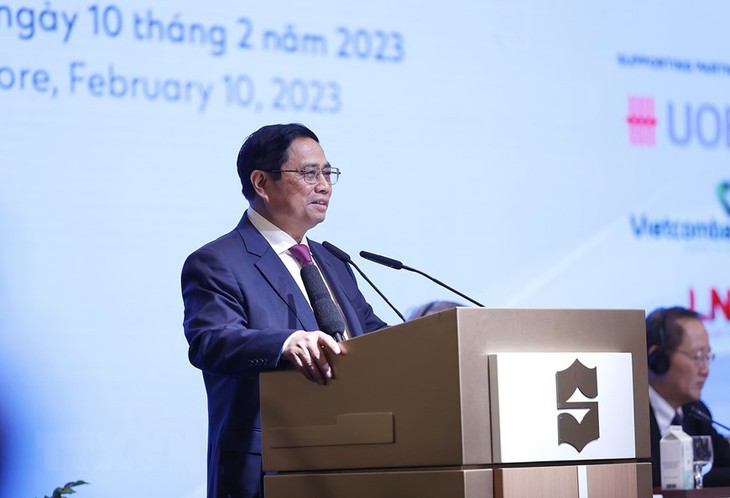 Thủ tướng Phạm Minh Chính dự Diễn đàn Doanh nghiệp Việt Nam-Singapore - Ảnh 3. Thủ tướng Phạm Minh Chính dự Diễn đàn Doanh nghiệp Việt Nam-Singapore - Ảnh 3.