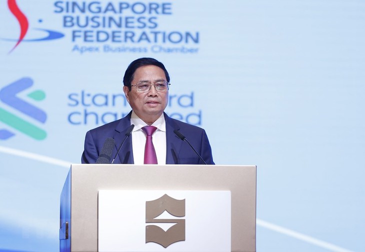 Thủ tướng Phạm Minh Chính dự Diễn đàn Doanh nghiệp Việt Nam-Singapore - Ảnh 5. Thủ tướng Phạm Minh Chính dự Diễn đàn Doanh nghiệp Việt Nam-Singapore - Ảnh 5.