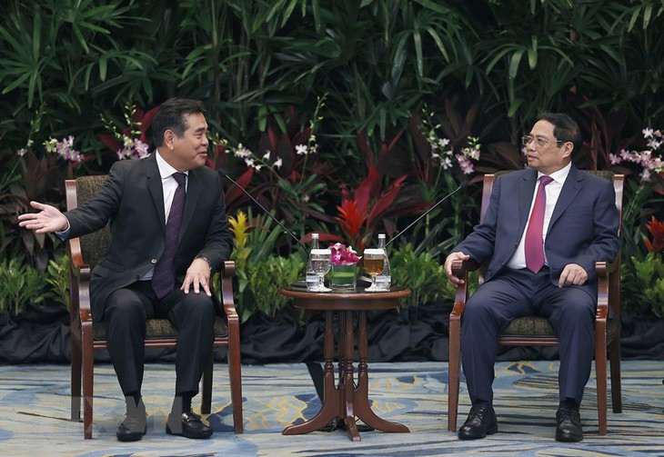 Thủ tướng Phạm Minh Chính dự Diễn đàn Doanh nghiệp Việt Nam-Singapore - Ảnh 6. Thủ tướng Phạm Minh Chính dự Diễn đàn Doanh nghiệp Việt Nam-Singapore - Ảnh 6.