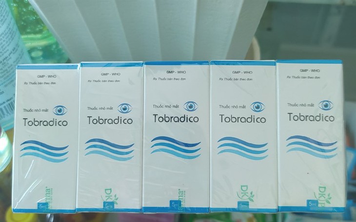 Thu hồi lô thuốc nhỏ mắt Tobradico kém chất lượng