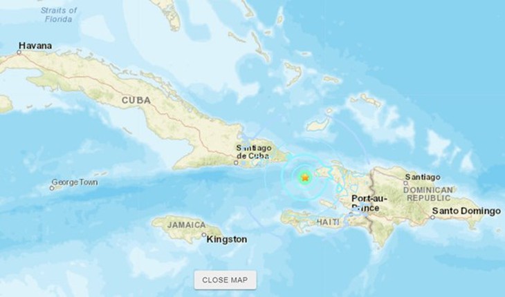 Động đất có độ lớn 5,5 ở Cuba, không ghi nhận thiệt hại về người - Ảnh 1. Động đất có độ lớn 5,5 ở Cuba, không ghi nhận thiệt hại về người - Ảnh 1.