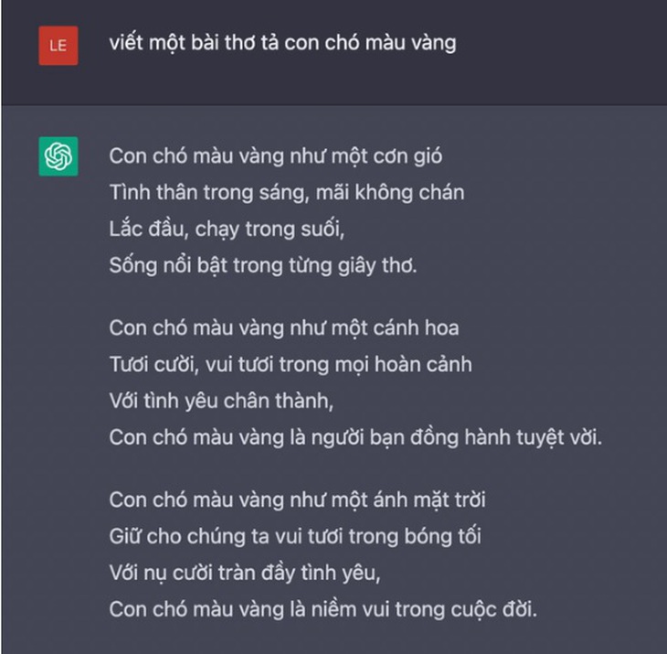 Cười nghiêng ngả với những câu trả lời ‘bá đạo’ của ChatGPT - Ảnh 1.