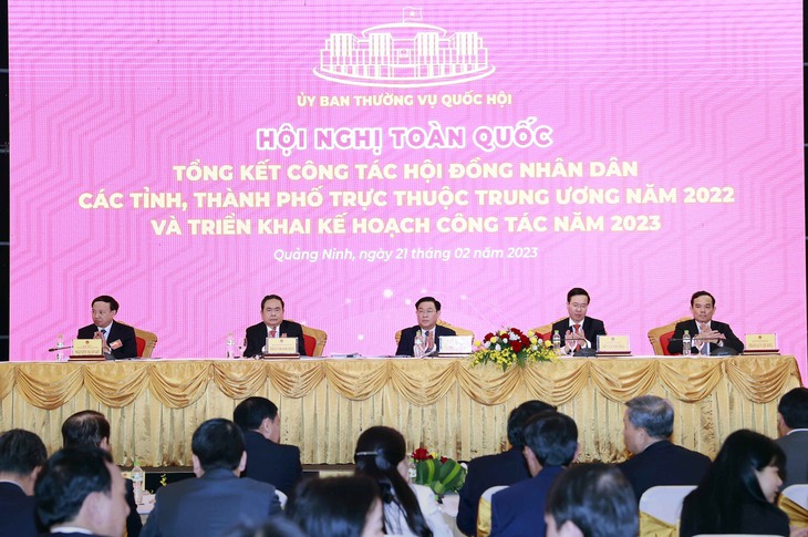 Chủ tịch Quốc hội đánh giá hoạt động của HĐND có nhiều cách làm hiệu quả, kinh nghiệm hay, bài học quý - Ảnh 1. Chủ tịch Quốc hội đánh giá hoạt động của HĐND có nhiều cách làm hiệu quả, kinh nghiệm hay, bài học quý - Ảnh 1.