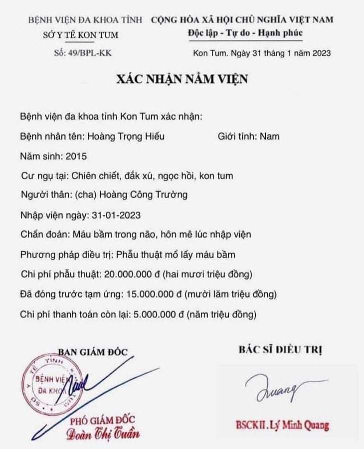 Làm giả giấy chứng nhận nằm viện để kêu gọi từ thiện nở rộ ở nhiều nơi - Ảnh 2. Làm giả giấy chứng nhận nằm viện để kêu gọi từ thiện nở rộ ở nhiều nơi - Ảnh 2.