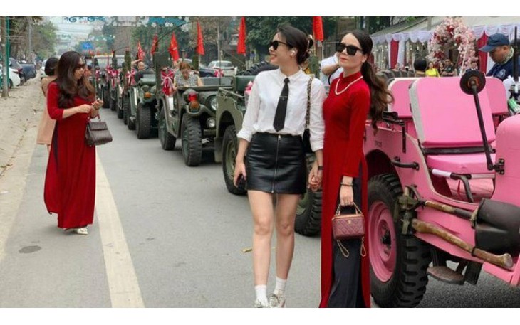Công an vào cuộc vụ ‘xe Jeep hết đăng kiểm tham gia đoàn rước dâu’