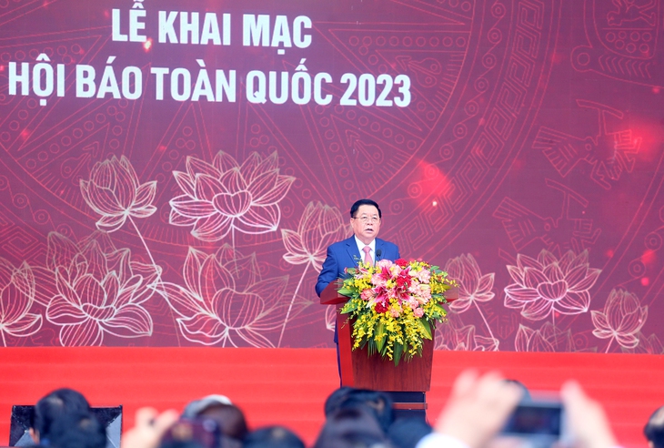 Khai mạc trọng thể Hội Báo toàn quốc 2023 với chủ đề "Đoàn kết – Chuyên nghiệp – Văn hóa – Sáng tạo" - Ảnh 3.