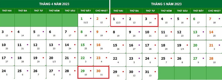 Người lao động được nghỉ mấy ngày dịp lễ Giỗ Tổ Hùng Vương và 30/4 - 1/5? - Ảnh 2. Người lao động được nghỉ mấy ngày dịp lễ Giỗ Tổ Hùng Vương và 30/4 - 1/5? - Ảnh 2.