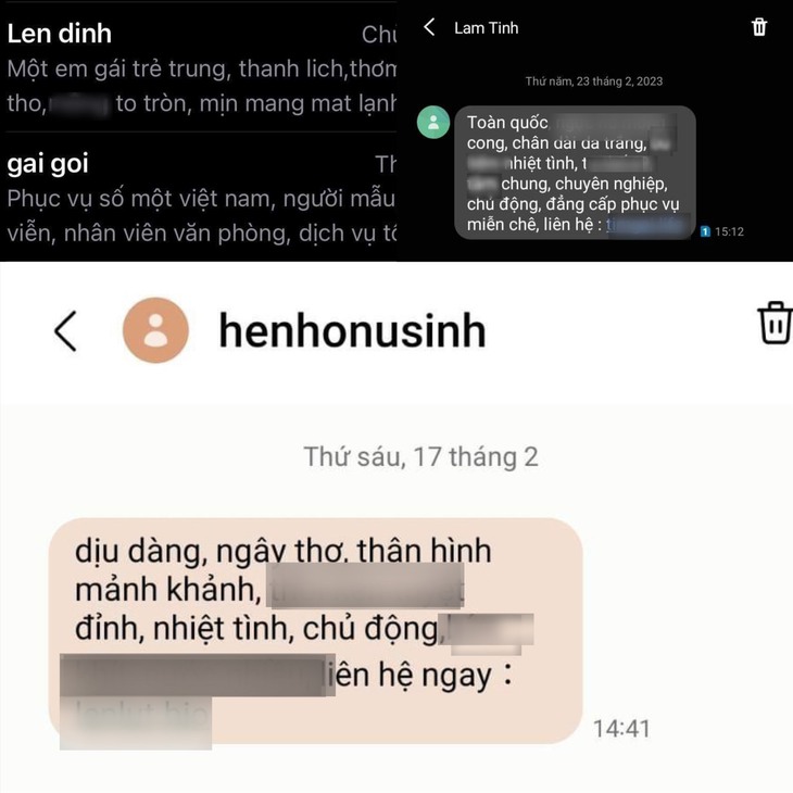 Tò mò với tin nhắn gạ tình có thể rước họa - Ảnh 2. Tò mò với tin nhắn gạ tình có thể rước họa - Ảnh 2.