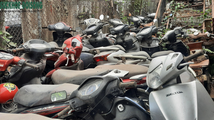 Hàng ngàn phương tiện vi phạm giao thông chồng chất lên nhau, không có chủ đến nhận  - Ảnh 1.