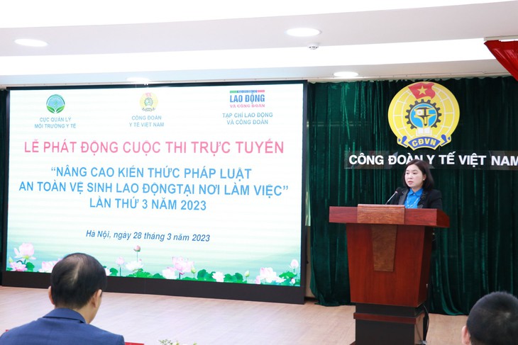Phát động cuộc thi trực tuyến "Nâng cao kiến thức pháp luật về an toàn, vệ sinh lao động tại nơi làm việc" lần thứ 3 - Ảnh 1.