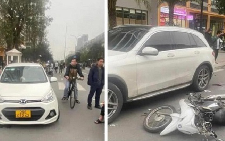 Nhắc nhở vi phạm, bảo vệ khu đô thị bị tông nguy kịch
