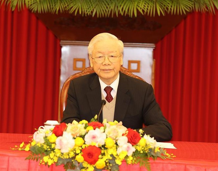 Tổng Bí thư Nguyễn Phú Trọng điện đàm cấp cao với Tổng thống Hoa Kỳ Joe Biden - Ảnh 2. Tổng Bí thư Nguyễn Phú Trọng điện đàm cấp cao với Tổng thống Hoa Kỳ Joe Biden - Ảnh 2.
