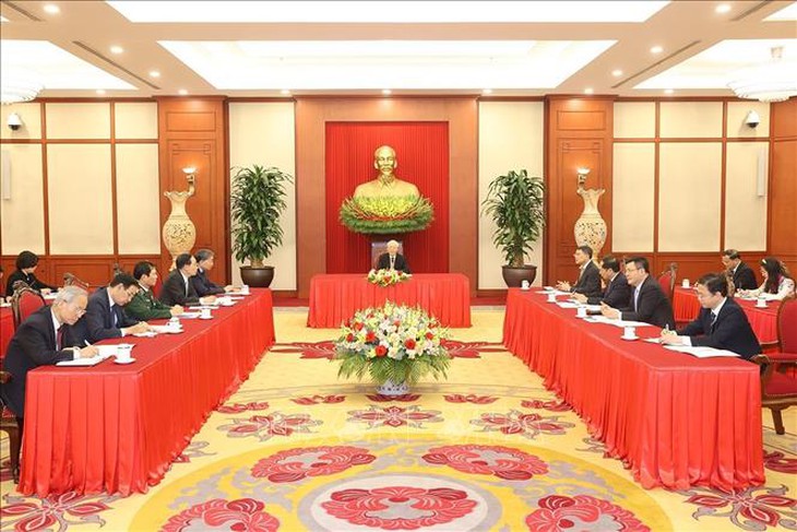 Tổng Bí thư Nguyễn Phú Trọng điện đàm cấp cao với Tổng thống Hoa Kỳ Joe Biden - Ảnh 1. Tổng Bí thư Nguyễn Phú Trọng điện đàm cấp cao với Tổng thống Hoa Kỳ Joe Biden - Ảnh 1.