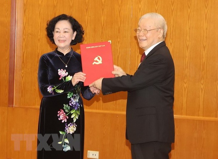 Bà Trương Thị Mai giữ chức Thường trực Ban Bí thư khóa XIII - Ảnh 1. Bà Trương Thị Mai giữ chức Thường trực Ban Bí thư khóa XIII - Ảnh 1.