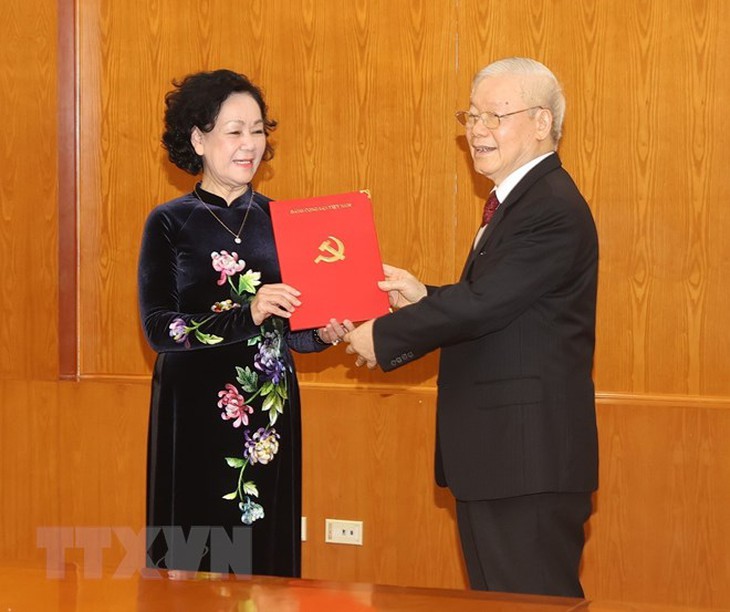 Bà Trương Thị Mai giữ chức Thường trực Ban Bí thư khóa XIII - Ảnh 3. Bà Trương Thị Mai giữ chức Thường trực Ban Bí thư khóa XIII - Ảnh 3.
