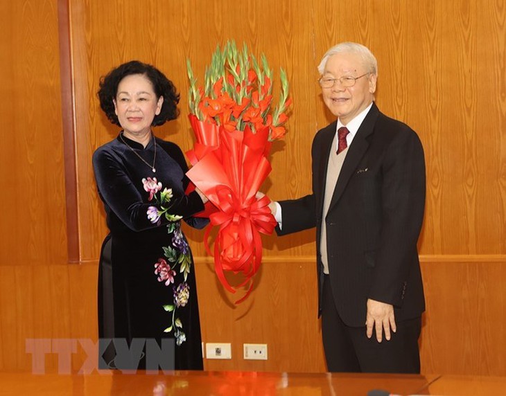 Bà Trương Thị Mai giữ chức Thường trực Ban Bí thư khóa XIII - Ảnh 4. Bà Trương Thị Mai giữ chức Thường trực Ban Bí thư khóa XIII - Ảnh 4.