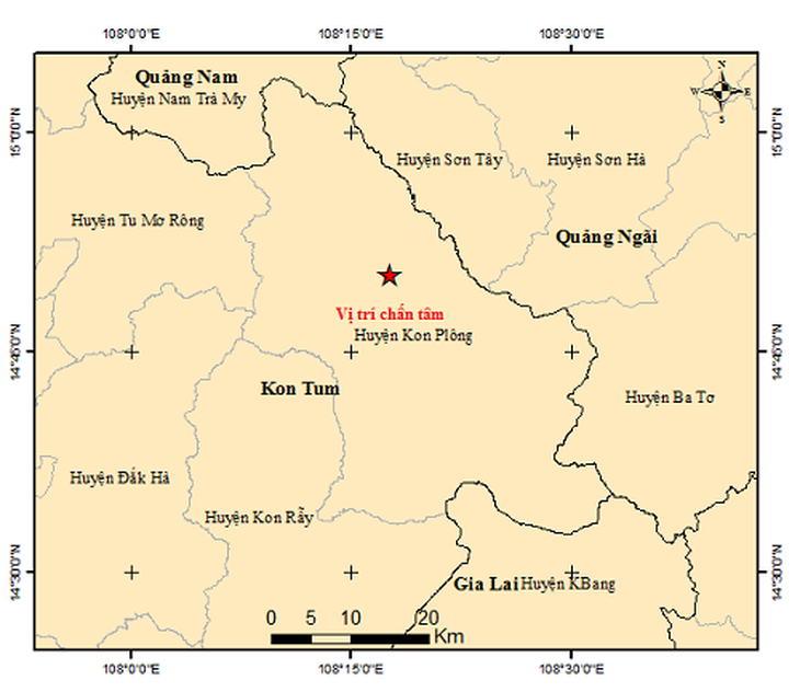 Kon Tum lại xảy ra 2 trận động đất liên tiếp - Ảnh 2.