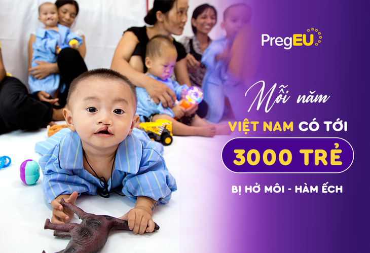 Phát động chiến dịch "Yêu con, mẹ chọn PregEU" - mang nụ cười tới cho trẻ hở môi, hàm ếch - Ảnh 1.