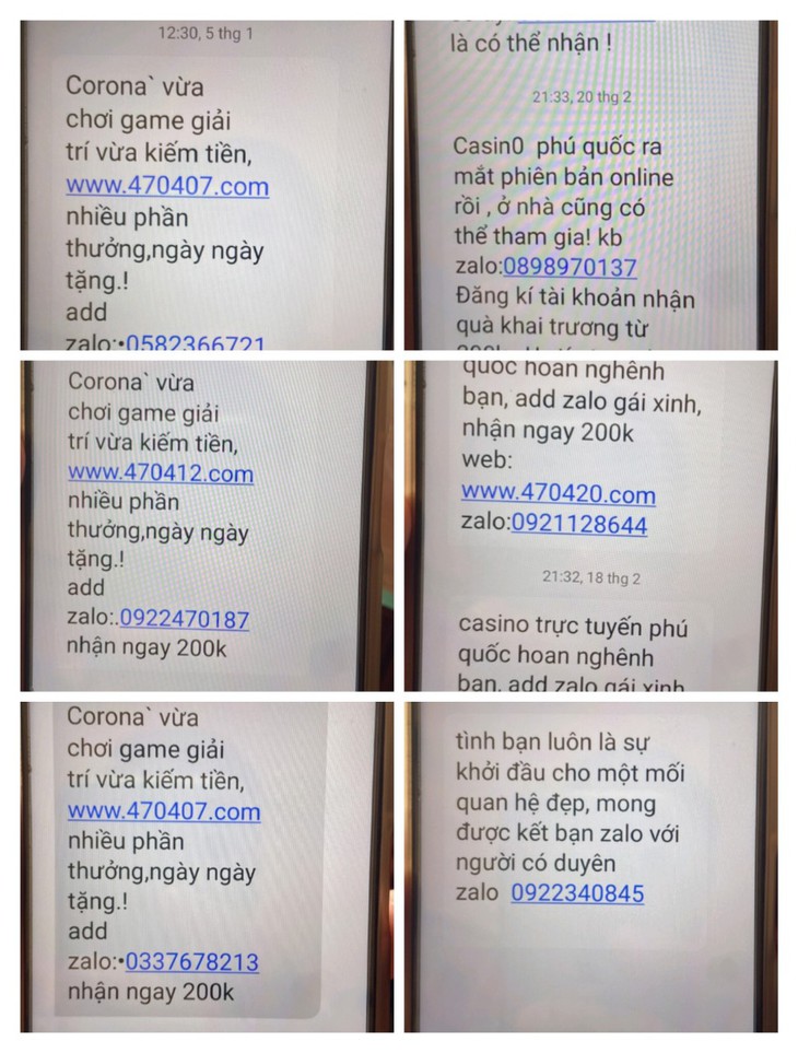 Triệt phá nhóm đối tượng spam hàng chục nghìn tin nhắn phục vụ hoạt động đánh bạc - Ảnh 1.