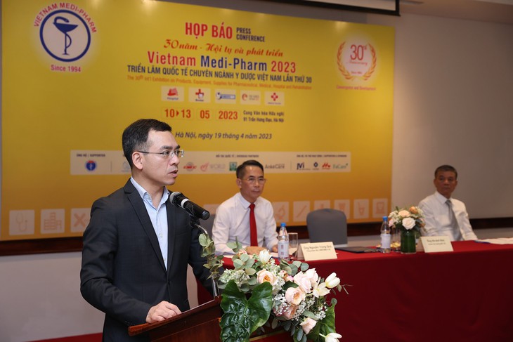 Triển lãm quốc tế ngành y, dược Việt Nam năm 2023 có số gian hàng cao nhất đến nay
- Ảnh 1. Triển lãm quốc tế ngành y, dược Việt Nam năm 2023 có số gian hàng cao nhất đến nay
- Ảnh 1.