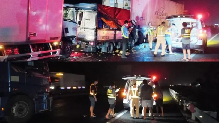 Tai nạn liên hoàn trên cao tốc, nhiều người thương vong - Ảnh 2. Tai nạn liên hoàn trên cao tốc, nhiều người thương vong - Ảnh 2.
