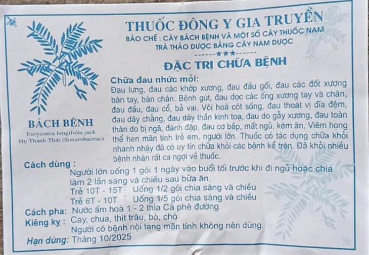 Nam bệnh nhân phản vệ nguy kịch khi uống "thuốc đông y gia truyền"  - Ảnh 1.