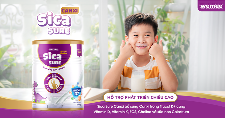 Ra mắt sữa non hỗ trợ tăng chiều cao ứng dụng Trucal D7 - Ảnh 2.