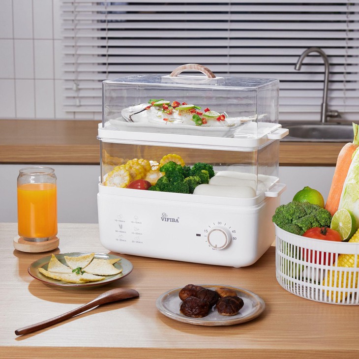 Nồi điện hấp cách thuỷ Yoshi VIFIBA - xu hướng lành mạnh mới - Ảnh 1.