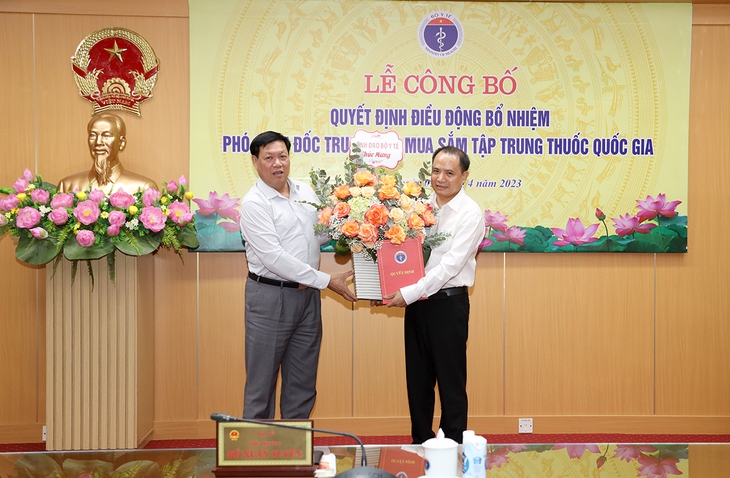 Bộ Y tế điều động, bổ nhiệm Lãnh đạo Trung tâm mua sắm tập trung thuốc Quốc gia - Ảnh 1.