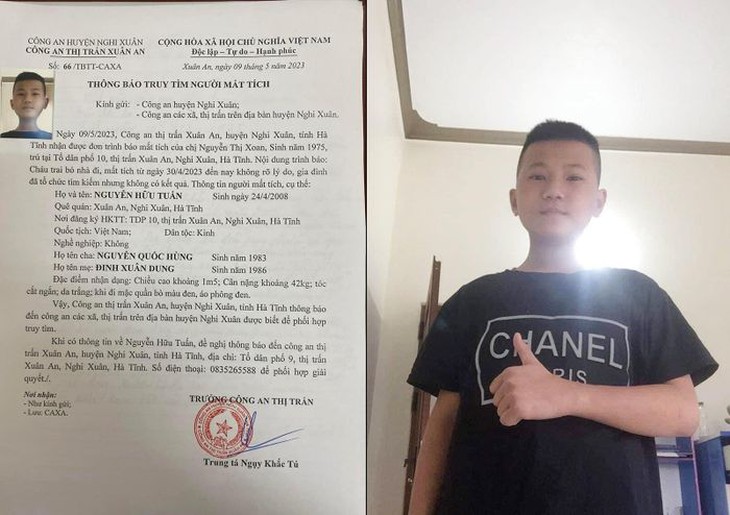 Thiếu niên mất tích hơn 10 ngày, gia đình hoang mang - Ảnh 1.
