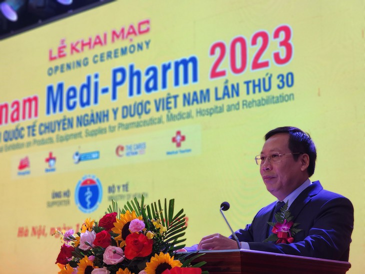 Thúc đẩy xúc tiến thương mại về y dược tại triển lãm quy tụ nhiều gian hàng nhất từ trước đến nay - Ảnh 1. Thúc đẩy xúc tiến thương mại về y dược tại triển lãm quy tụ nhiều gian hàng nhất từ trước đến nay - Ảnh 1.