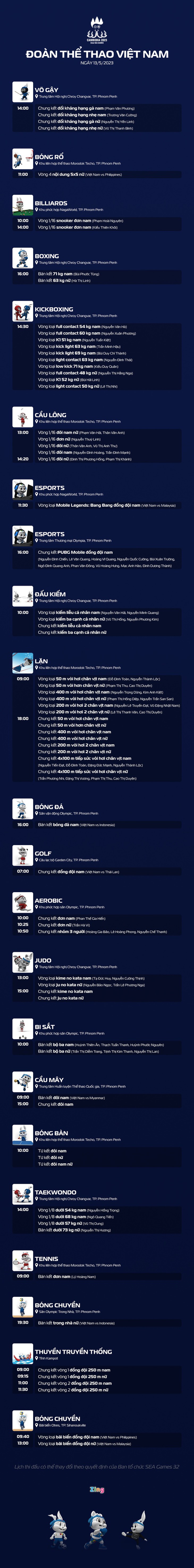 Lịch thi đấu SEA Games 32 hôm nay (ngày 13/5): Chờ ‘mỏ vàng’ từ môn lặn - Ảnh 1.