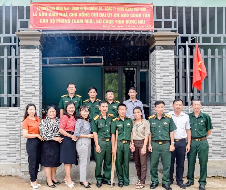 Vedan Việt Nam hỗ trợ sửa chữa nhà cho quân nhân bị thương khi làm nhiệm vụ - Ảnh 1.