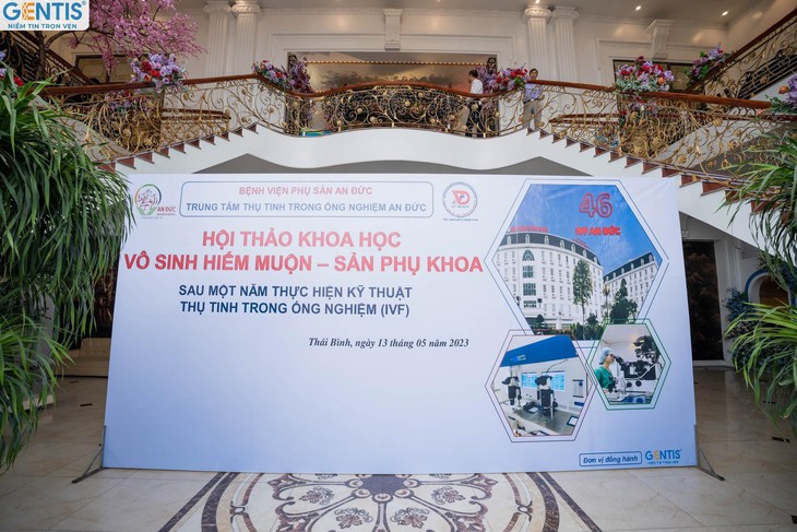 GENTIS đồng hành tại Hội thảo khoa học Bệnh viện Phụ sản An Đức - Ảnh 1. GENTIS đồng hành tại Hội thảo khoa học Bệnh viện Phụ sản An Đức - Ảnh 1.