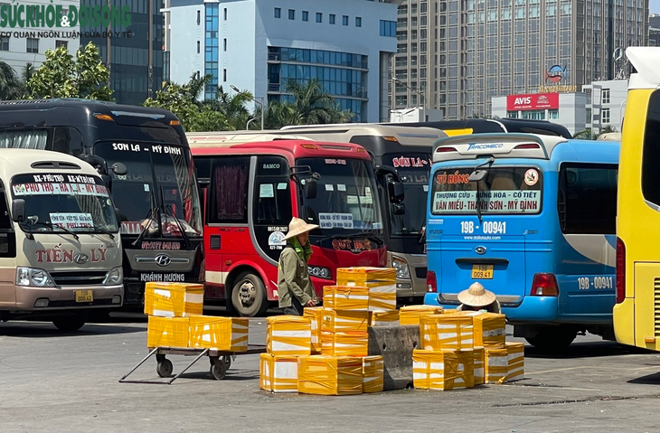 Nắng như 'thiêu đốt', người lao động Hà Nội 'gồng mình' mưu sinh - Ảnh 4.