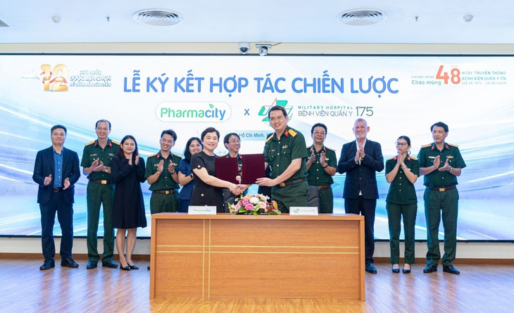 Pharmacity thắt chặt quan hệ đối tác chiến lược với Bệnh viện Quân y 175 - Ảnh 1. Pharmacity thắt chặt quan hệ đối tác chiến lược với Bệnh viện Quân y 175 - Ảnh 1.