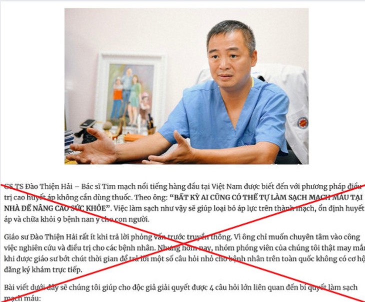 Sử dụng hình ảnh không được phép của PGS.TS Nguyễn Lân Hiếu để quảng cáo sản phẩm - Ảnh 2. Sử dụng hình ảnh không được phép của PGS.TS Nguyễn Lân Hiếu để quảng cáo sản phẩm - Ảnh 2.