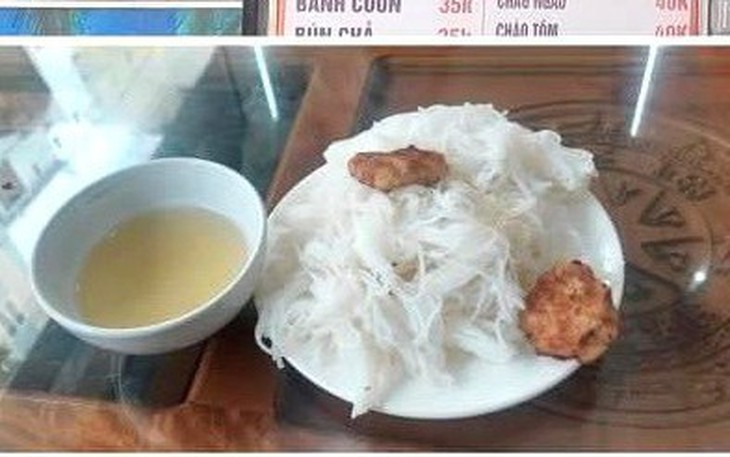 Tranh cãi suất bún 35.000 đồng chỉ có 2 miếng chả ở Sầm Sơn