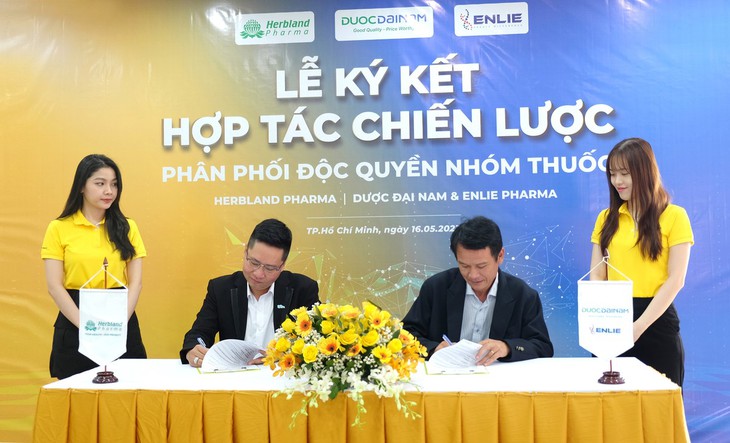 Lễ ký kết hợp tác giữa Dược phẩm Herbland và Dược Đại Nam - Ảnh 1.