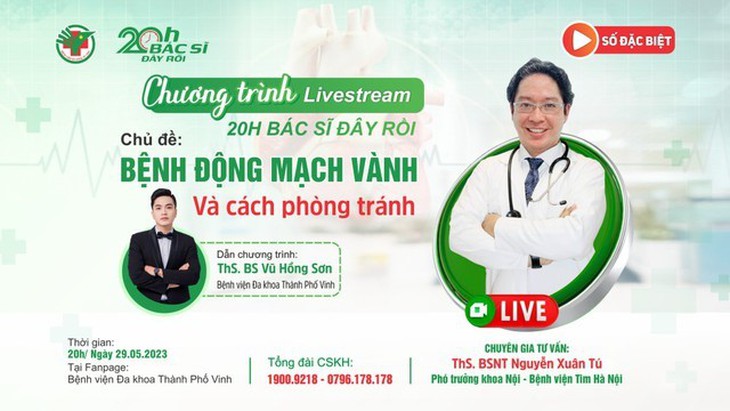 Chương trình '20h Bác sĩ đây rồi' của Bệnh viện Đa khoa TP. Vinh - 'Cầu nối vàng' với các chuyên gia y tế - Ảnh 4. Chương trình '20h Bác sĩ đây rồi' của Bệnh viện Đa khoa TP. Vinh - 'Cầu nối vàng' với các chuyên gia y tế - Ảnh 4.