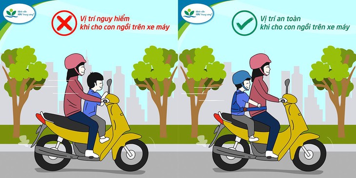 Cha mẹ cần nằm lòng những lưu ý gì khi chở con bằng xe máy? - Ảnh 3.