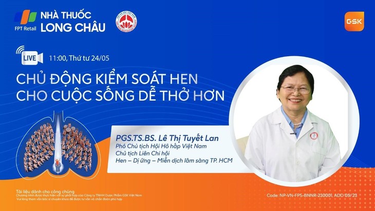 FPT Long Châu và GSK Việt Nam phối hợp nâng cao nhận thức bệnh hen phế quản trong cộng đồng - Ảnh 1.
